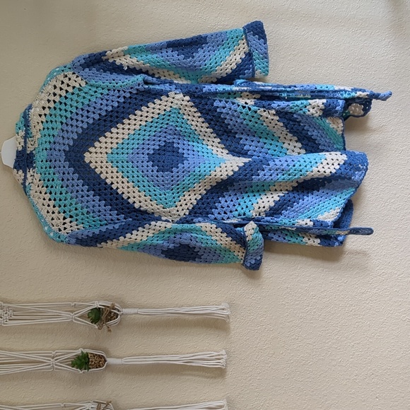 Chasing Unicorns Short Blue Cardigan One Size - Picture 10 of 17